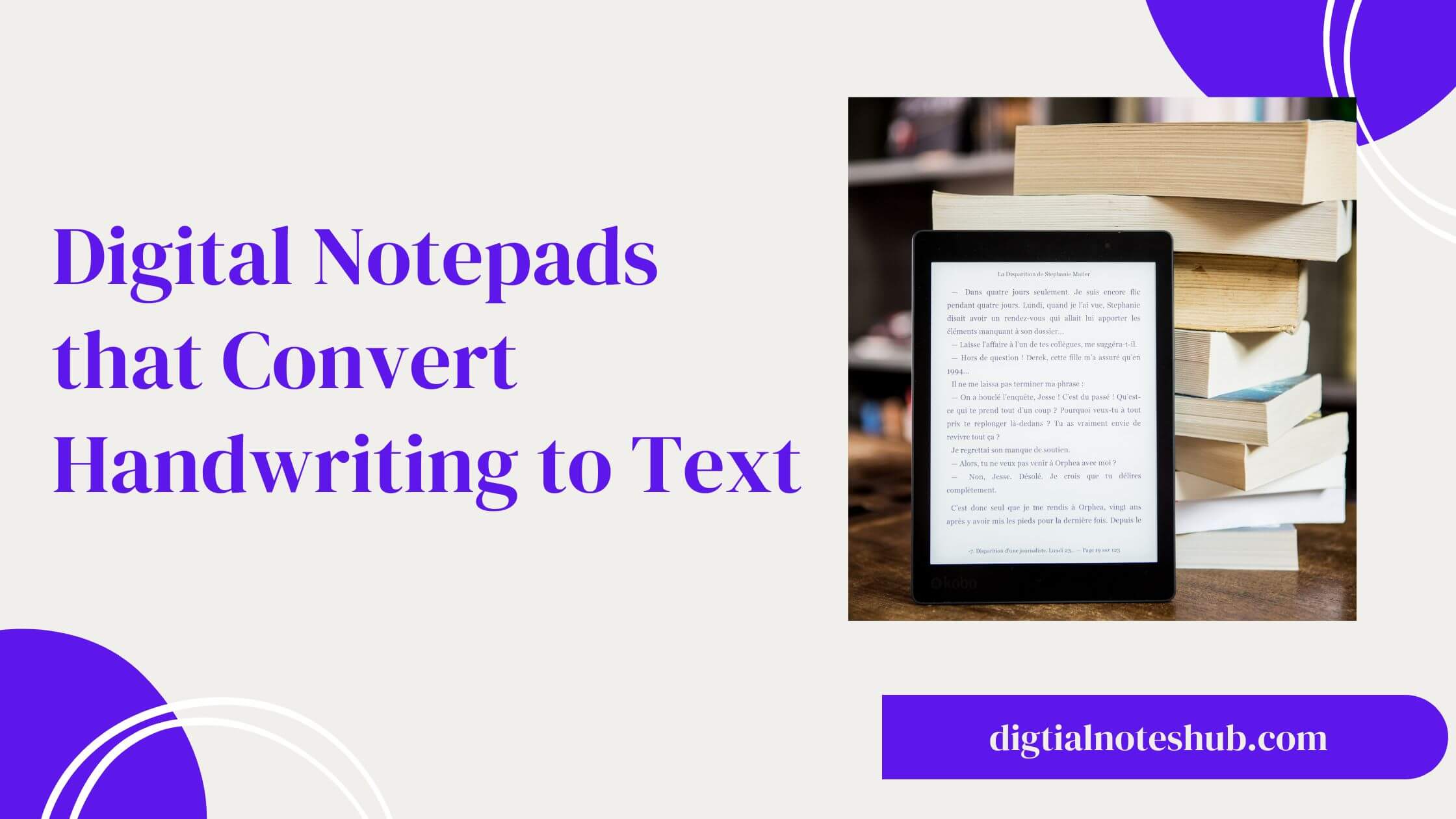 Digital notepad that converts handwriting to text