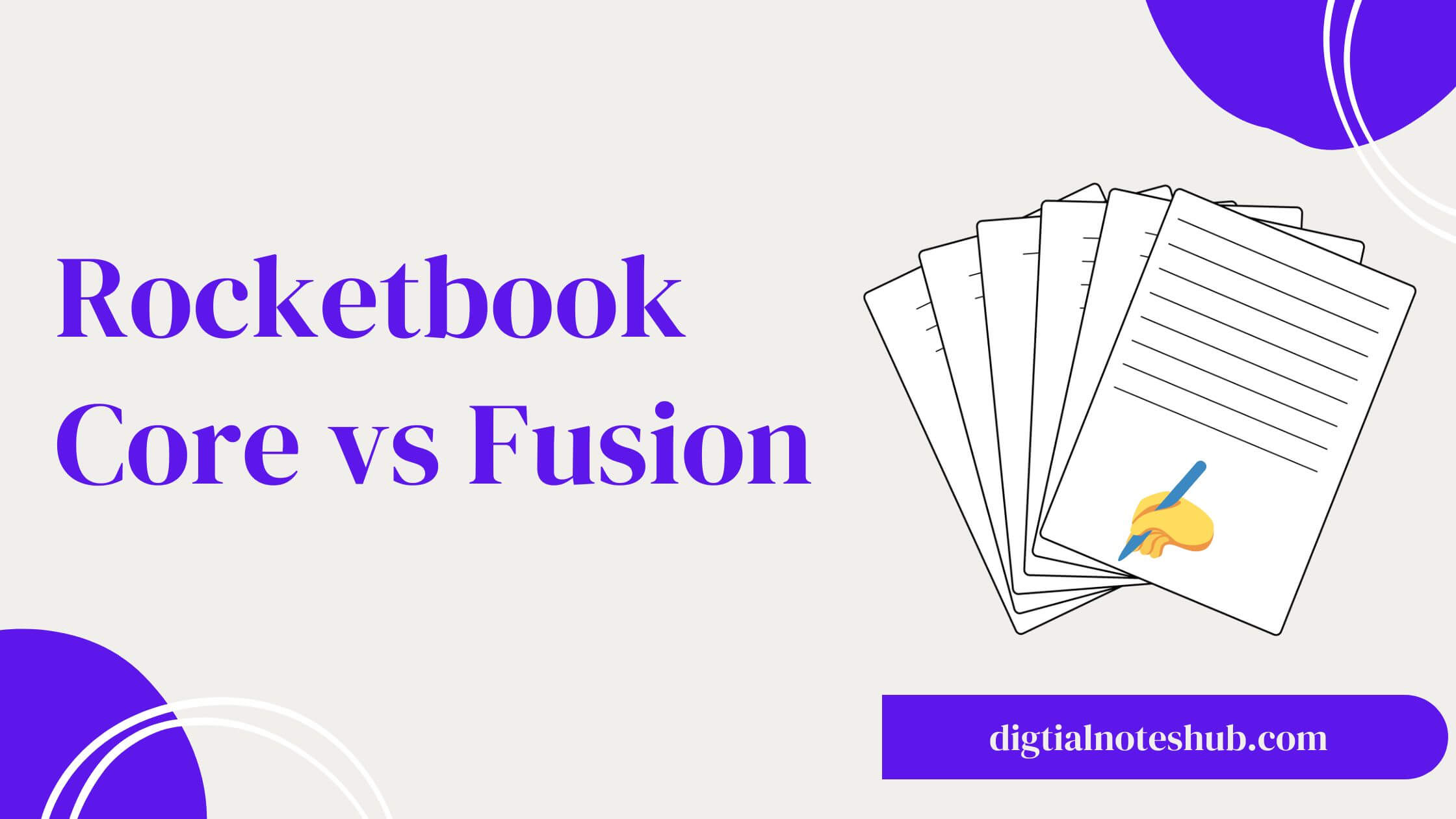 Rocketbook Core vs Fusion